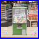 25-cent Gumball Machine 20 H Vending Coin Bank Vintage Gumballs Dispenser Green