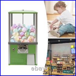 25-cent Gumball Machine 20 H Vending Coin Bank Vintage Gumballs Dispenser Green