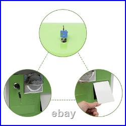 25-cent Gumball Machine 20 H Vending Coin Bank Vintage Gumballs Dispenser Green