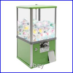 25-cent Gumball Machine 20 H Vending Coin Bank Vintage Gumballs Dispenser Green