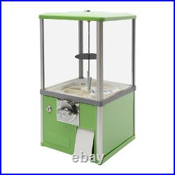 25-cent Gumball Machine 20 H Vending Coin Bank Vintage Gumballs Dispenser Green