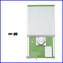 25-cent Gumball Machine 20 H Vending Coin Bank Vintage Gumballs Dispenser Green