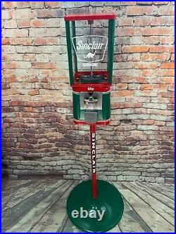 25 cent vintage gumball machine Sinclair gas man cave home decor office novelty