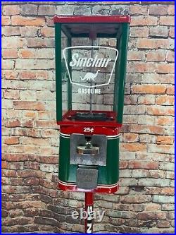 25 cent vintage gumball machine Sinclair gas man cave home decor office novelty