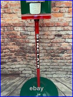 25 cent vintage gumball machine Sinclair gas man cave home decor office novelty