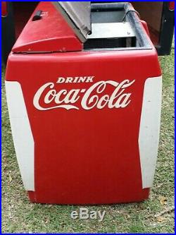 (2) Coca Cola Vintage 1950's Coolers One Single Door and One Double Door