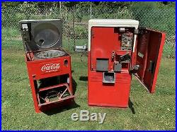 (2) Vintage 1950s Vendo Coca Cola Machines Model A 23B 5K and Model WC-42-T