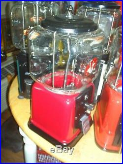 3 VINTAGE Victor gum machine fully restored Red & Black 1940's / 1946 / 1950's