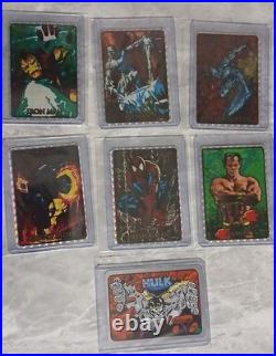 47 Different Vintage Marvel X-Men Foil Prism Vending Machine Stickers? Rare