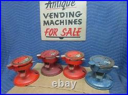 4 Columbus Model A parts machines, vintage penny peanut vending cast iron