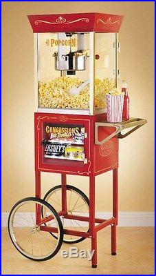 59 Theater Concession Popcorn Cart, Vintage 6oz Kettle Pop Corn Maker & Stand