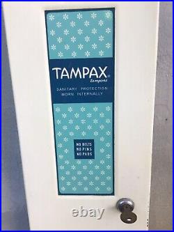 5 Cent Vintage 70's TAMPAX Vending Machine Dispenser Works Hospital Specialty Co
