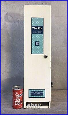 5 Cent Vintage 70's TAMPAX Vending Machine Dispenser Works Hospital Specialty Co