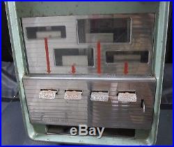 5 Cent Vintage Superior MFG Co. Gum 4-Column Vending Machine