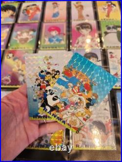 6 Sets Ranma 1/2Prism 216 Cards /Stickers Holo Japan Vintage Vending Machine