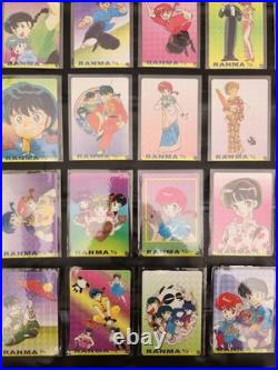 6 Sets Ranma 1/2Prism 216 Cards /Stickers Holo Japan Vintage Vending Machine