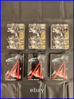6 Sets Star Wars Prism 216 Cards /Stickers Holo Vintage Vending Machine 1999s