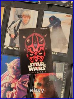 6 Sets Star Wars Prism 216 Cards /Stickers Holo Vintage Vending Machine 1999s