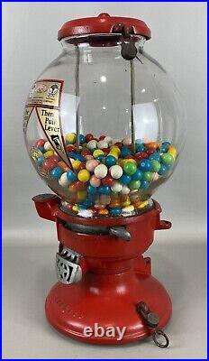 ALL ORIGINAL Vintage COLUMBUS Model A 1 Cent Gumball Dispenser Machine