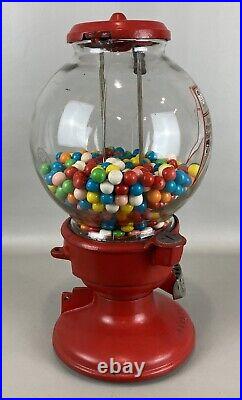 ALL ORIGINAL Vintage COLUMBUS Model A 1 Cent Gumball Dispenser Machine