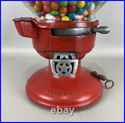 ALL ORIGINAL Vintage COLUMBUS Model A 1 Cent Gumball Dispenser Machine