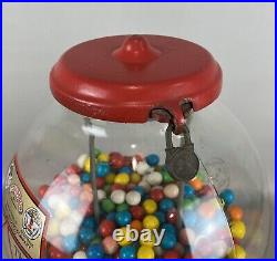 ALL ORIGINAL Vintage COLUMBUS Model A 1 Cent Gumball Dispenser Machine