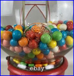 ALL ORIGINAL Vintage COLUMBUS Model A 1 Cent Gumball Dispenser Machine