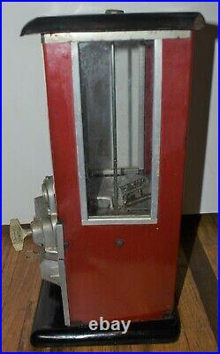 AWESOME Red Vintage 1923 MASTER PENNY 1 CENT GUMBALL GUM VENDING VENDOR MACHINE