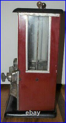 AWESOME Red Vintage 1923 MASTER PENNY 1 CENT GUMBALL GUM VENDING VENDOR MACHINE