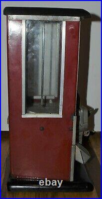 AWESOME Red Vintage 1923 MASTER PENNY 1 CENT GUMBALL GUM VENDING VENDOR MACHINE