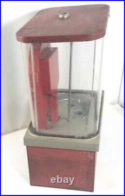 All Original 1958 Coast Vendors 1 Cent Baseball Gumball Vending Machine Vintage
