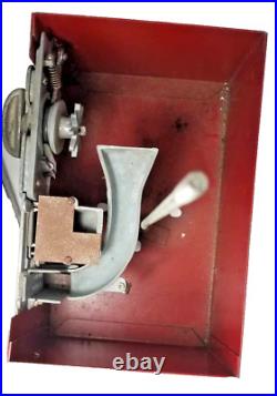 All Original 1958 Coast Vendors 1 Cent Baseball Gumball Vending Machine Vintage