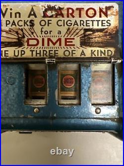Antique Atom 10 Cent Gumball Vending Machine / Vendor