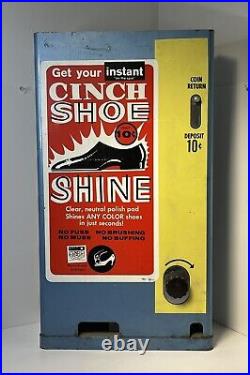 Antique Cinch Shoe Shine Vending Machine