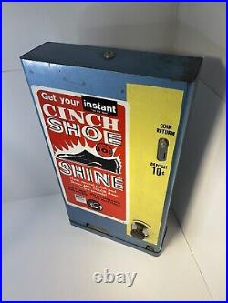 Antique Cinch Shoe Shine Vending Machine