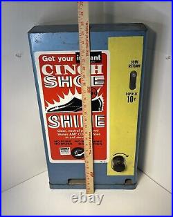 Antique Cinch Shoe Shine Vending Machine