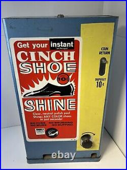 Antique Cinch Shoe Shine Vending Machine