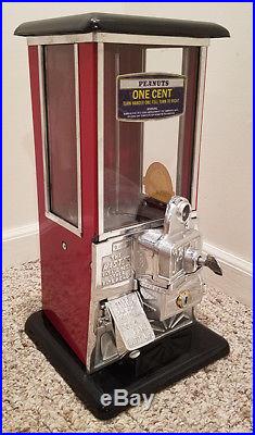 Antique Coin Op Nut Peanut Machine Candy Store Vintage Vendor