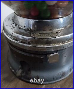 Antique LIONS CLUB LOGO 1c Cent Penny FORD Gum Gumball Machine Vintage WORKS