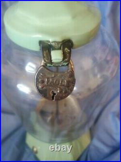 Antique Northwestern Peanut Machine Coin Op Vending Gumball 1 Cent Vintage