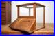 Antique Store Counter Candy Peanut Dispenser Glass Display Case wood cabinet VTG