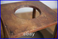 Antique Store Counter Candy Peanut Dispenser Glass Display Case wood cabinet VTG