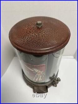 Antique Universal MATCH Dispenser Vending Machine Coin Op Vtg Candy Gumball