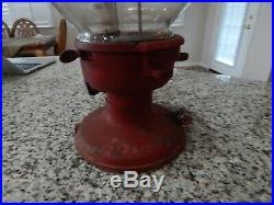 Antique Vintage Columbus Gumball/Peanut Machine With Slug Rejector