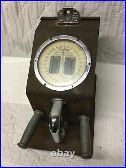 Antique Vintage Gottlieb Arcade Vending Machine Grip Strength Tester Complete