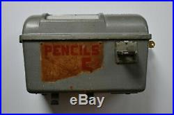 Antique Vintage PENCIL VENDING MACHINE With Key Good Working Condition 5 cents