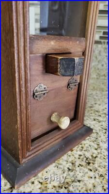 Antique / Vintage Wooden Gumball & Candy 1 Cent Machine