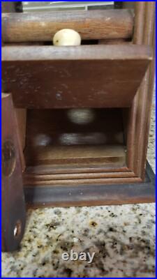 Antique / Vintage Wooden Gumball & Candy 1 Cent Machine