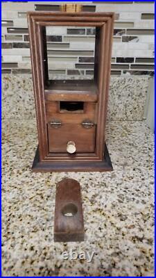 Antique / Vintage Wooden Gumball & Candy 1 Cent Machine