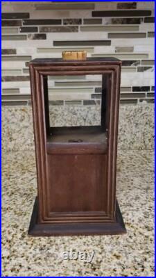 Antique / Vintage Wooden Gumball & Candy 1 Cent Machine